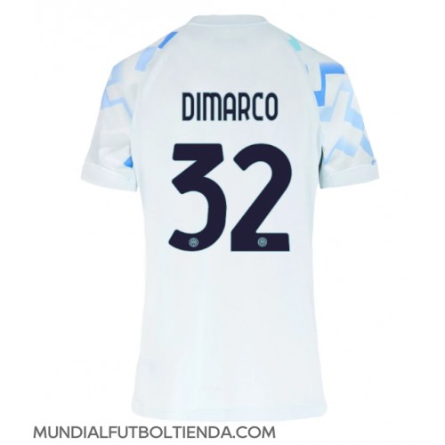 Camiseta Inter Milan Federico Dimarco #32 Segunda Equipación Replica 2025-26 para mujer mangas cortas